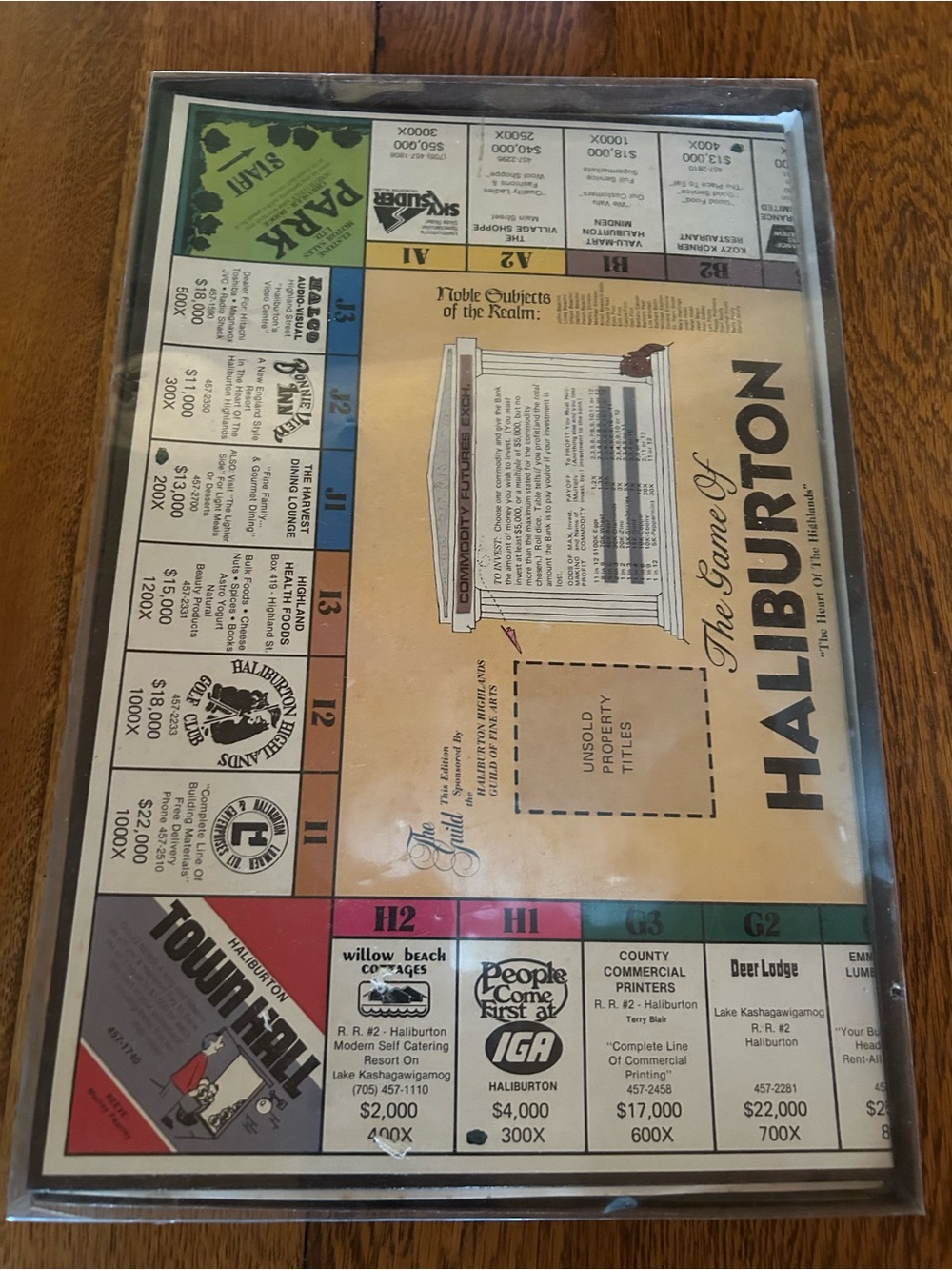 The Game of Haliburton Monopoly Vintage Board Game